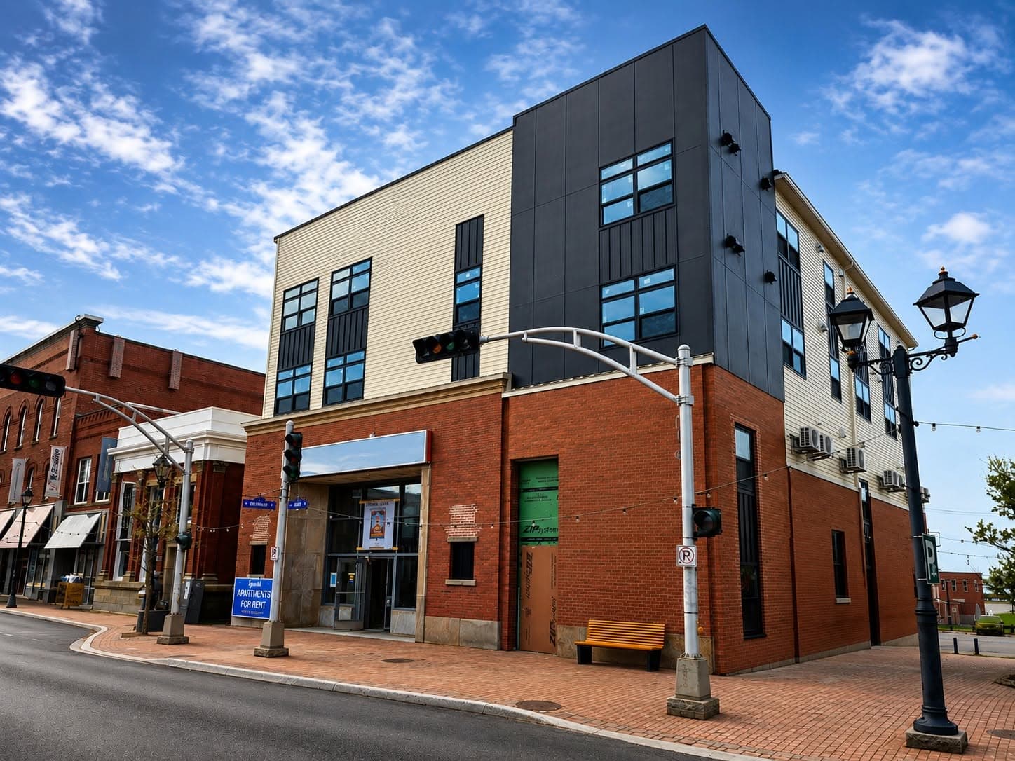 278 Water Street — restored heritage bank building with modern upper floors, downtown Summerside